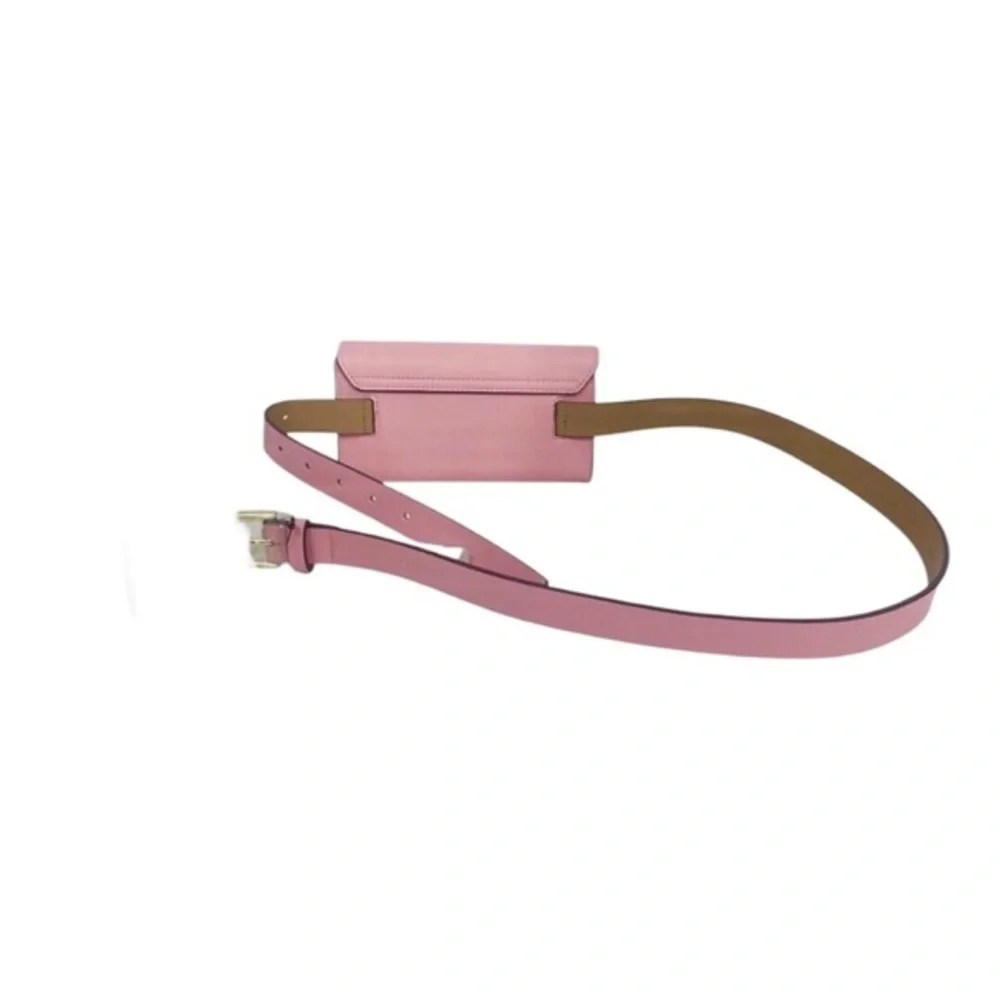 kate spade light pink bow gold logo‎ belt bag new